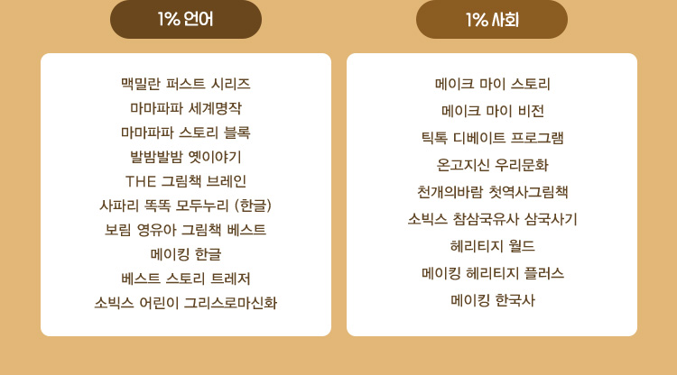 1% 언어, 1% 사회