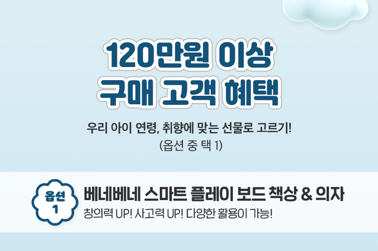 120만원 이상 구매 고객 혜택